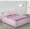 Colcha edredón con volantes para cama juvenil BALI color rosa