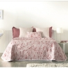 Colcha de verano barata cama 200 a 90 cm NOYA jacquard color rosa