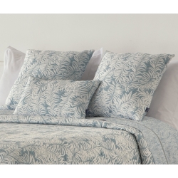 Cojín decorativo para cama en textil jacquard NOYA azul