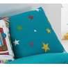 Cojin para cama infantil BIRD fondo azul con estrellas