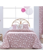 Ropa para cama de niña MARGARITA flores rosa