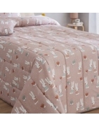 Textil para cama infantil BUNNY conejitos rosa - La Cama de mi Peque