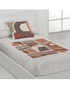 Ropa de cama moderna VITA color naranja o azul - La Cama de mi Peque